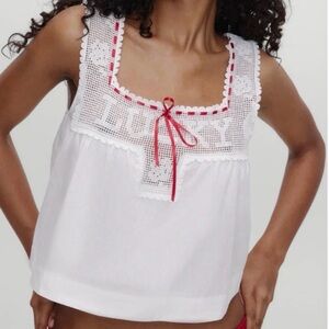 NWOT Frankie’s bikinis x Bella HADID heirloom top